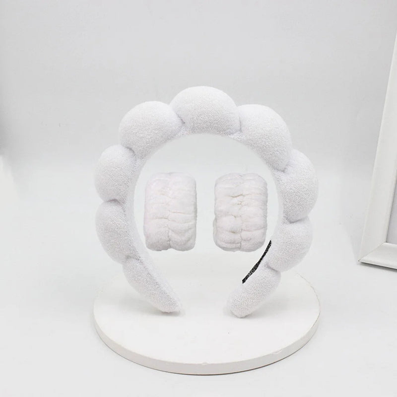 Cloud Sponge Headband and Wristband - Bonitelle Beauty