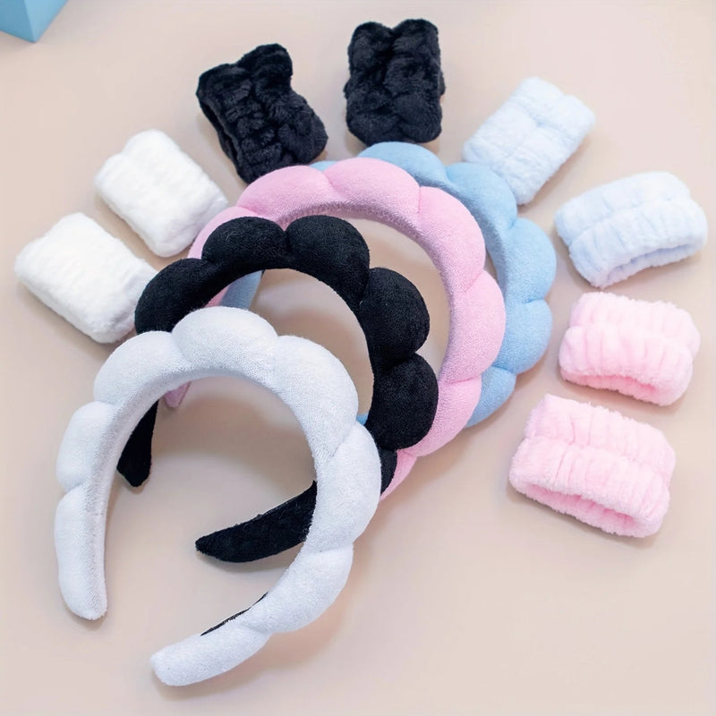 Cloud Sponge Headband and Wristband - Bonitelle Beauty