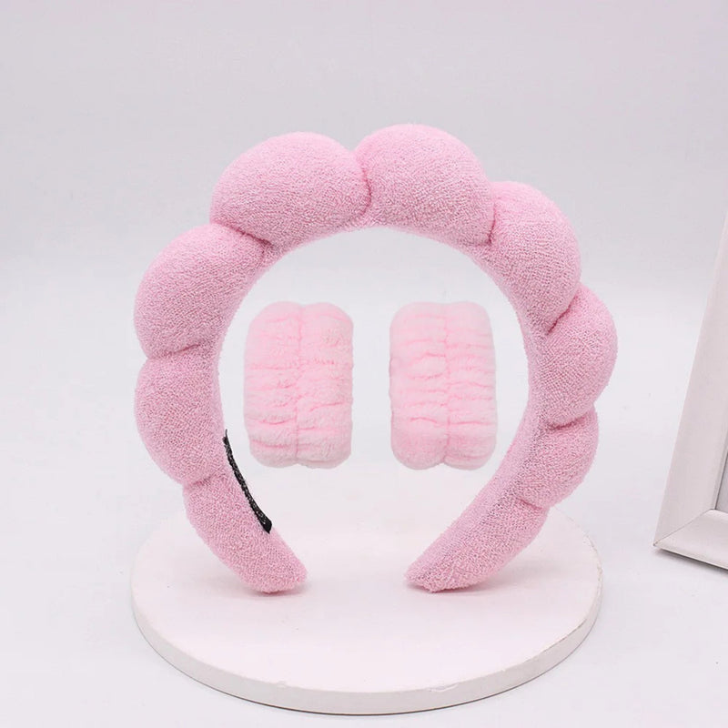 Cloud Sponge Headband and Wristband - Bonitelle Beauty