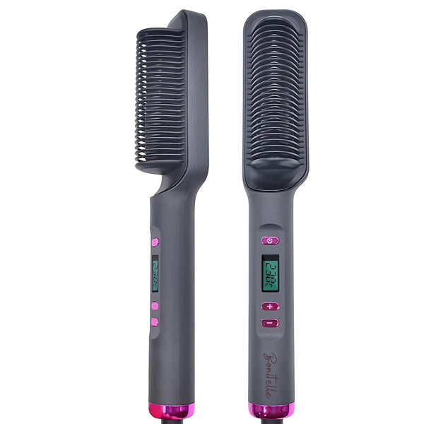 Electric Hair Straightener Brush - Bonitelle Beauty