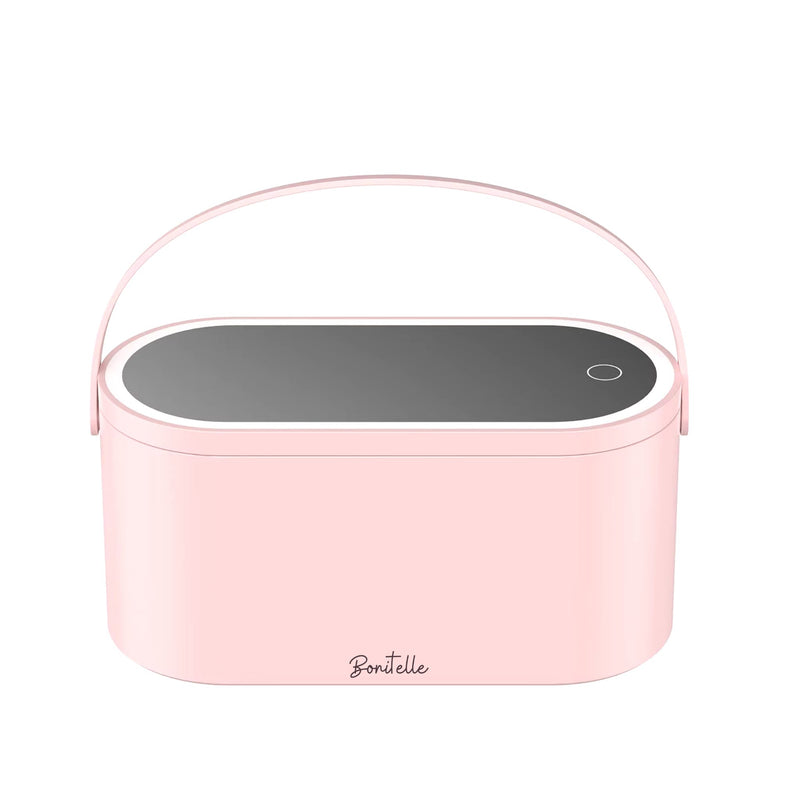 Portable Makeup Organizer Box with LED Light Mirror - Bonitelle Beauty